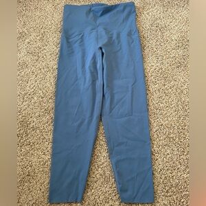 SPANXshape 7/8 Booty Boost Legging Blue Size Large Women's Athletic Yoga Gym Run